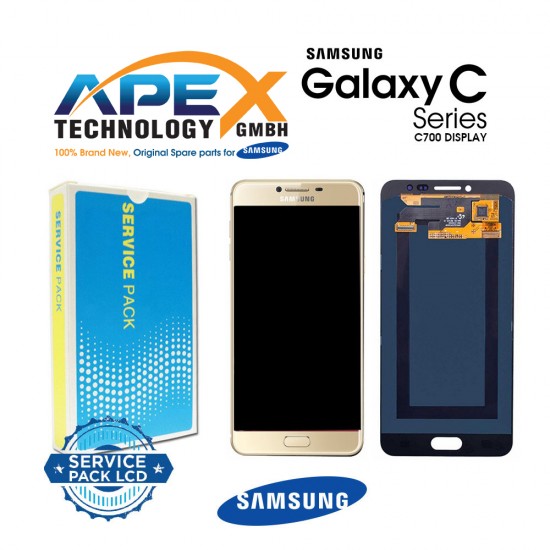 Samsung Galaxy C7 (SM-C700F) Display module LCD / Screen + Touch Gold GH97-19135A
