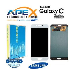 Samsung Galaxy C7 Pro (SM-C701F) Display module LCD / Screen + Touch Black White GH97-19135A
