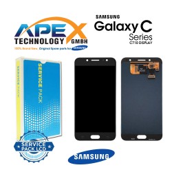 Samsung Galaxy C8 (SM-C710F) Display module LCD / Screen + Touch Black GH97-21073A