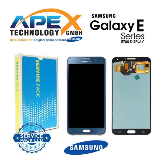 Samsung SM-E700 Galaxy E7 Display module LCD / Screen + Touch - Blue - GH97-17227D