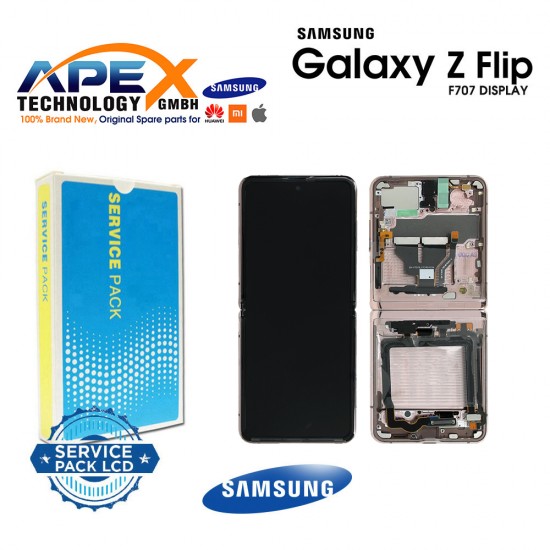 Samsung Galaxy SM-F707 (Z FLIP 5G 20) MYSTIC BRONZE (WITH CAMERA) INNER LCD Display module LCD / Screen + Touch GH82-23414B OR GH82-23351B OR GH82-27356B
