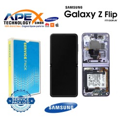 Samsung Galaxy Z Flip 3 5G 2021 (SM-F711) Display module LCD / Screen + Touch Levander GH97-26773D