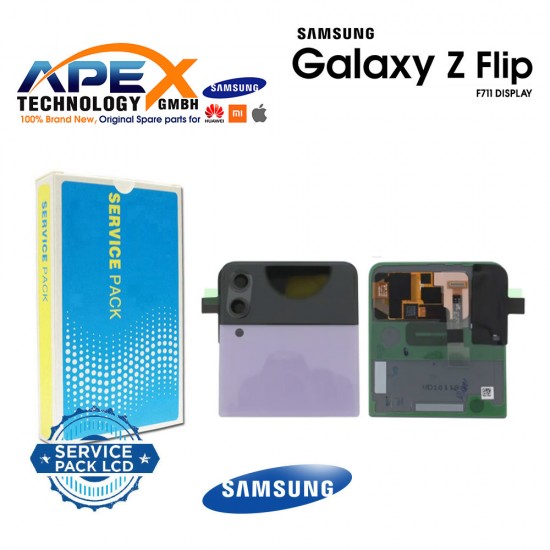 Samsung Galaxy F711 (Z Flip-3 5G 2021) LAVENDER OUTER Display module LCD / Screen + Touch GH97-26773D