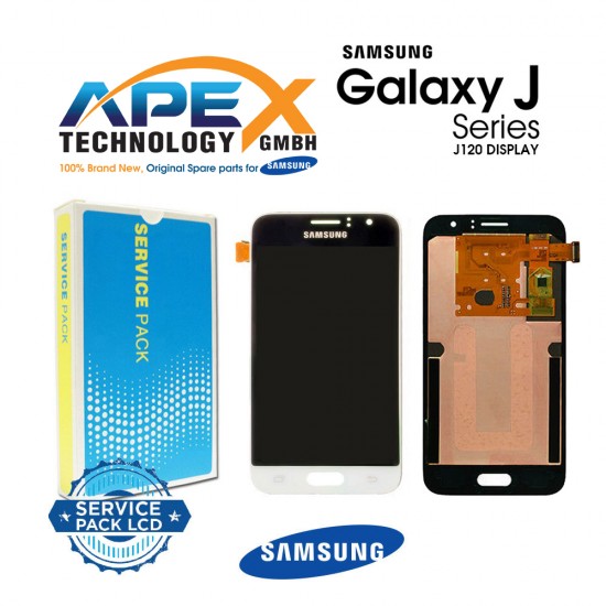 Samsung SM-J120 Galaxy J1 (2016) Display module LCD / Screen + Touch - White-GH97-18224A