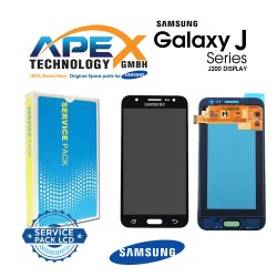 Samsung SM-J200 Galaxy J2 Display module LCD / Screen + Touch - Black - GH97-17940C