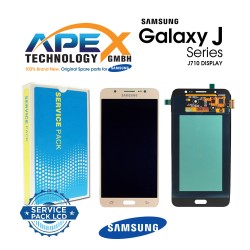 Samsung Galaxy J7 2016 (SM-J710F) Display module LCD / Screen + Touch Gold GH97-18931A