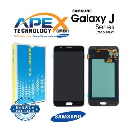 Samsung Galaxy SM-J720 (J7 DUO 2018) BLACK Display module LCD / Screen + Touch GH97-21827A OR GH97-21849A