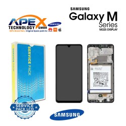 Samsung Galaxy M32 (SM-M325F) Display module LCD / Screen + Touch Black + Btry GH82-26192A