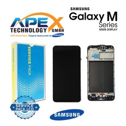 Samsung Galaxy M30 (SM-M305F) Display module LCD / Screen + Touch Black ( with frame ) GH82-19347A OR GH82-20624A