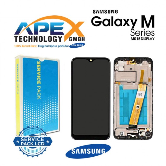 Samsung Galaxy-SM-M015/A015 (A01/M01 2020) BLACK (BIG CONNECTOR) (With Frame) LCD / Screen + Touch Black GH81-19017A