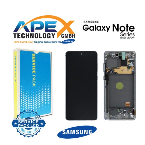 Samsung Galaxy SM-N770 (NOTE 10 Lite 2020) AURA GLOW/SILVER Display module LCD / Screen + Touch - GH82-22055B OR GH82-22193B OR GH82-22194B OR GH82-22192B