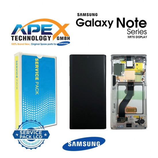 Samsung Galaxy SM-N970F (NOTE10 2019) AURA WHITE Display module LCD / Screen + Touch - GH82-20817B OR GH82-20818B