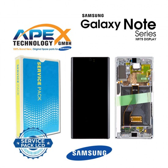 Samsung Galaxy SM-N975F/N976 (NOTE10 PLUS 2019) AURA GLOW/SILVER Display module LCD / Screen + Touch - GH82-20900C OR GH82-20838C
