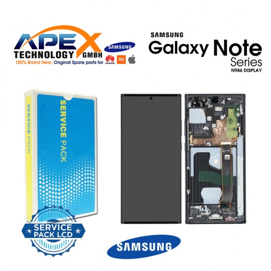 Samsung Galaxy N986/N985 (NOTE20 Ultra 5G/4G 2020) BLACK (WITH CAMERA) LCD Display module LCD / Screen + Touch  GH82-23596A OR GH82-23597A OR GH82-23599A