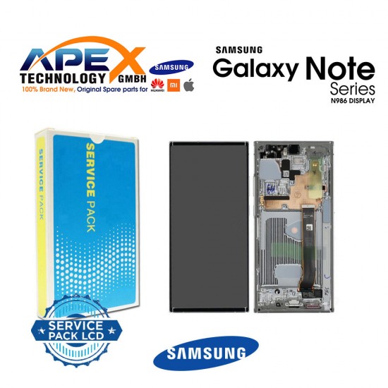  Samsung Galaxy N986/N985 (NOTE20 Ultra 5G/4G 2020) WHITE (WITH CAMERA)  Display module LCD / Screen + Touch White GH82-23596C OR GH82-23597C OR GH82-23599C