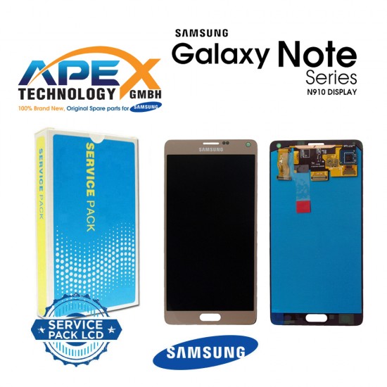 Samsung Galaxy Note 4 (SM-N910F) Display module LCD / Screen + Touch Gold GH97-16565C