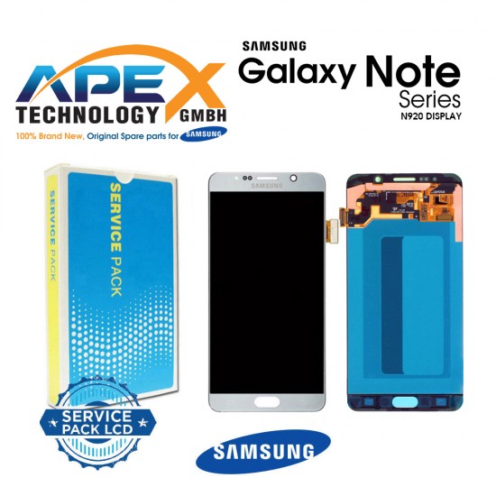 Samsung Galaxy Note 5 (SM-N920) Display module LCD / Screen + Touch Silver GH97-17755D