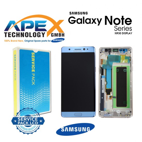 Samsung Galaxy Note 7 (SM-N930F) Display module LCD / Screen + Touch Blue GH97-19302F