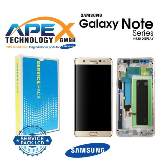 Samsung Galaxy Note 7 (SM-N930F) Display module LCD / Screen + Touch Gold GH97-19302C