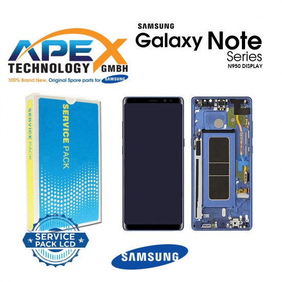 Samsung Galaxy Note 8 (SM-N950F) Display module LCD / Screen + Touch Blue GH97-21065B