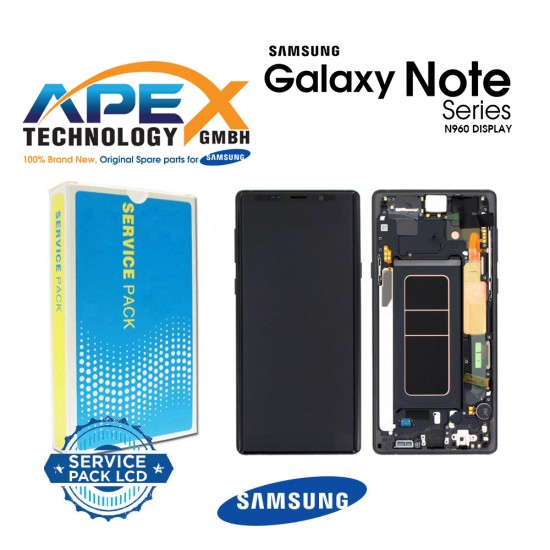 Samsung Galaxy Note 9 (SM-N960F) Display module LCD / Screen + Touch Midnight Black GH97-22269A OR GH97-22270A OR GH82-23737A