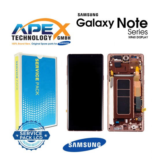 Samsung Galaxy Note 9 (SM-N960F) Display module LCD / Screen + Touch Metallic Copper GH97-22269D OR GH97-22270D OR GH82-23737D