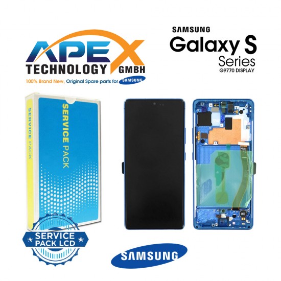  Samsung Galaxy S10 Lite (SM-G770) Display module LCD / Screen + Touch Prism Blue GH82-21672C OR GH82-21992C OR GH82-22044C OR GH82-22045C