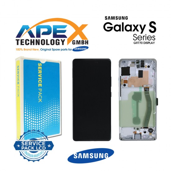 Samsung Galaxy S10 Lite (SM-G770F) Display module LCD / Screen + Touch Prism White GH82-21672B