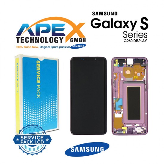 Samsung Galaxy S9 (SM-G960F) Display module LCD / Screen + Touch lilac Purple GH97-21696B OR GH97-21697B