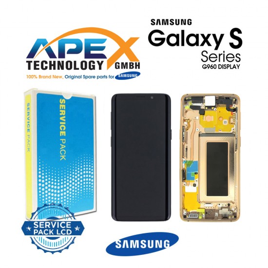 Samsung Galaxy S9 (SM-G960F) Display module LCD / Screen + Touch Sunrise Gold GH97-21696E OR GH97-21697E