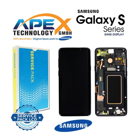 Samsung Galaxy G965 (S9 Plus 2018) Anzeigemodul LCD / Bildschirm + Touch Midnight Black GH97-21691A ODER GH97-21692A OR GH97-21722A OR GH97-21721A