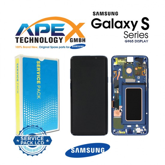 Samsung Galaxy G965 (S9 Plus 2018) Display module LCD / Screen + Touch BLUE CORAL GH97-21691D OR  GH97-21692D OR GH97-21722D OR 21721D