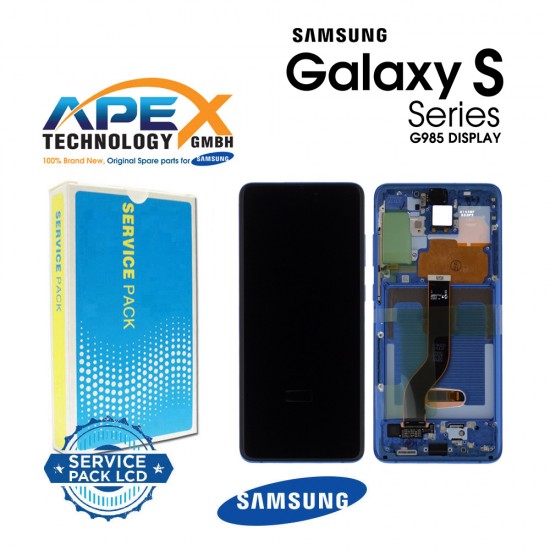 Samsung Galaxy SM-G985/G986 (S20 plus 4G/5G 2020) BLUE AURA (WITH CAMERA) LCD / Screen + Touch Aura Blue GH82-22134H OR GH82-22145H OR GH82-22465H        