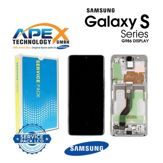 Samsung Galaxy S20 Plus SM-G985/G986 (S20 plus 4G/5G 2020) WHITE (WITH CAMERA) LCD / Screen + Touch cloud White GH82-22134B OR GH82-22145B OR GH82-22465B       