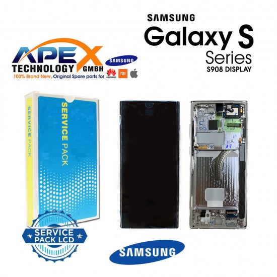 Samsung Galaxy SM-S908 (S22 Ultra 2022) BLACK LCD + BTRY Display module / Screen + Touch GH82-27487A