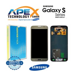 Samsung Galaxy S5 Mini (SM-G800F) Display module LCD / Screen + Touch Gold GH97-16147D