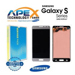 Samsung Galaxy Alpha (G850F) Display module LCD / Screen + Touch Silver GH97-16386E