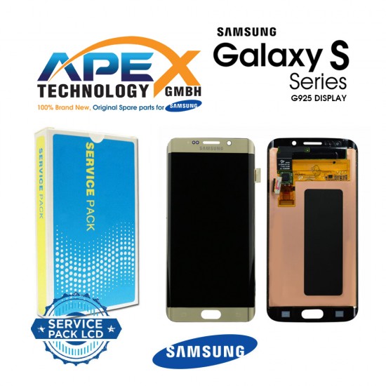 Samsung Galaxy S6 Edge (SM-G925F) Display module LCD / Screen + Touch Gold GH97-17162C