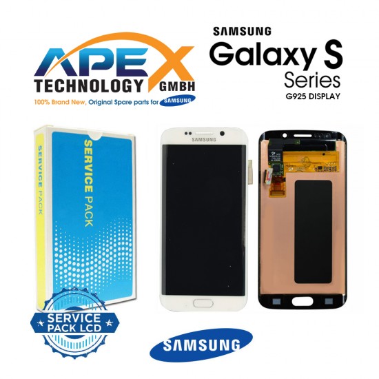 Samsung Galaxy S6 Edge (SM-G925F) Display module LCD / Screen + Touch White GH97-17162B OR GH97-17317B OR GH97-17334B