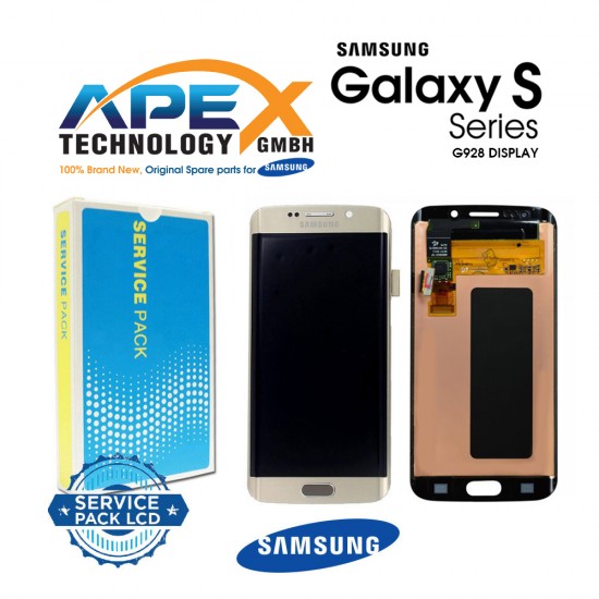 Samsung Galaxy S6 Edge+ (SM-G928F) Display module LCD / Screen + Touch Silver GH97-17819D