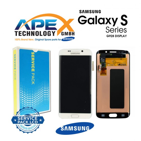 Samsung Galaxy S6 Edge+ (SM-G928F) Display module LCD / Screen + Touch White GH97-17819C