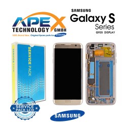 Samsung Galaxy S7 Edge (SM-G935F) Display module LCD / Screen + Touch + Battery Gold GH82-13390A