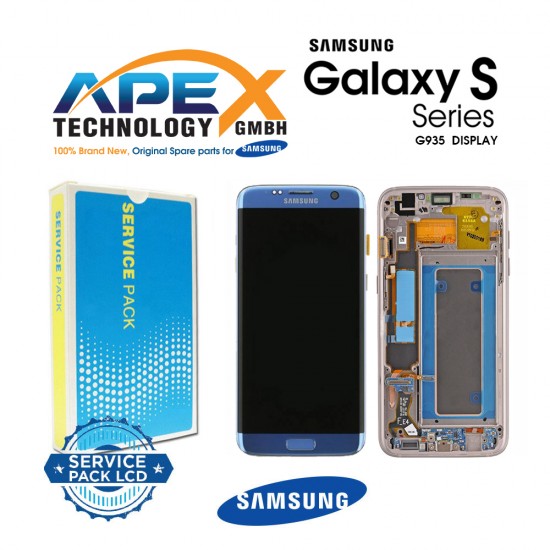 Samsung Galaxy S7 Edge (SM-G935F) Display module LCD / Screen + Touch + Battery White+ Battery Blue GH82-13559A