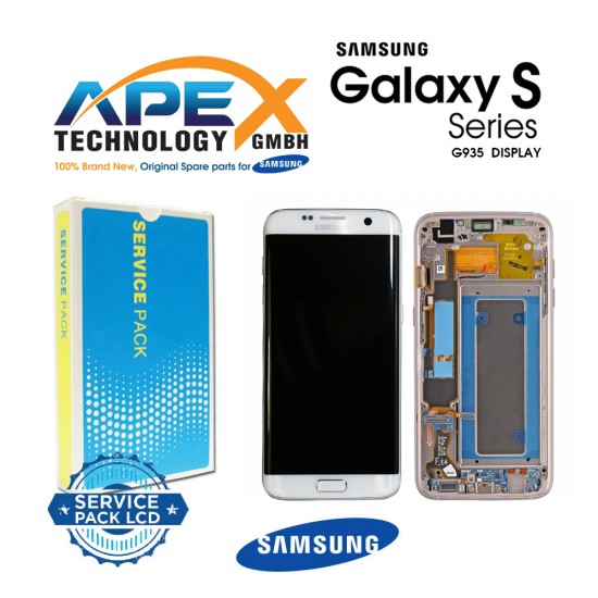 Samsung Galaxy G935 (S7 EDGE 2016) Display module LCD / Screen + Touch White GH97-18533D OR GH97-18594D OR GH97-18767D 