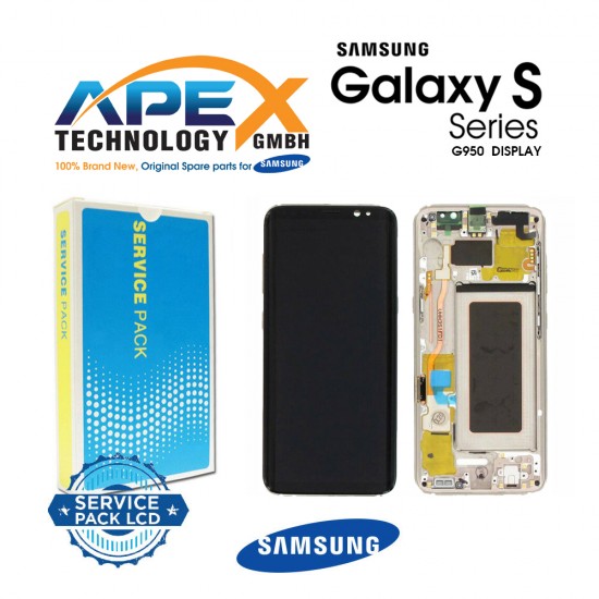 Samsung Galaxy S8 (SM-G950F) Display module LCD / Screen + Touch Gold GH97-20457F OR GH97-20458F OR GH97-20473F OR GH97-20629F