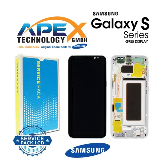 Samsung Galaxy S8 Plus (SM-G955F) Display module LCD / Screen + Touch Silver GH82-14005B