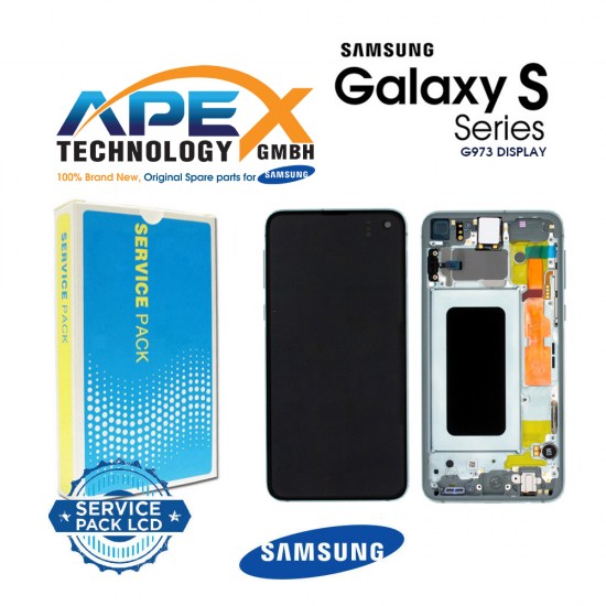Samsung SM-G973 Galaxy S10 Display module LCD / Screen + Touch - Prism Green - GH82-18850E OR GH82-18835E