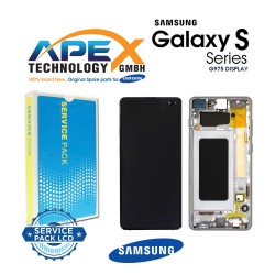 Samsung Galaxy S10 Plus (SM-G975F) Display module LCD / Screen + Touch ceramic White GH82-18849J
