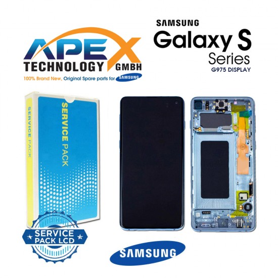 Samsung Galaxy S10 Plus (SM-G975F) Display module LCD / Screen + Touch Prism Blue GH82-18849C