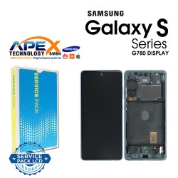 Samsung Galaxy G780/G781 (S20 FE 4G/5G 2020) Cloud Mint Green Display module LCD / Screen + Touch - Cloud Mint - GH82-24220D OR GH82-24219D OR GH82-31328D OR GH82-31329D
